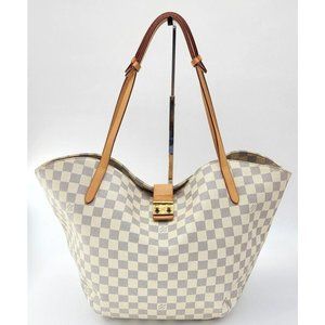 Salina GM Shoulder Bag in Damier Azur canvas